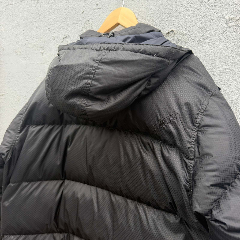 Stussy Black Down Jacket 2000s