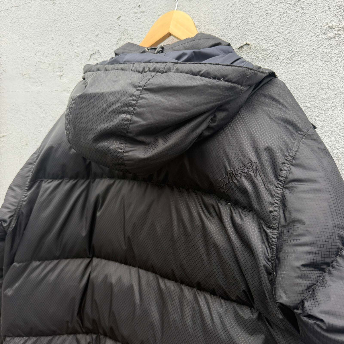 Stussy Black Down Jacket 2000s