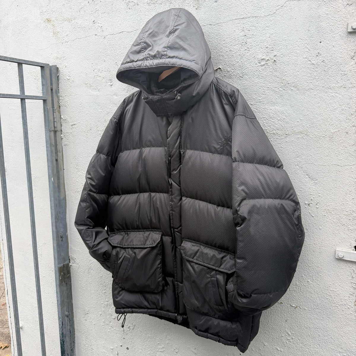 Stussy Black Down Jacket 2000s