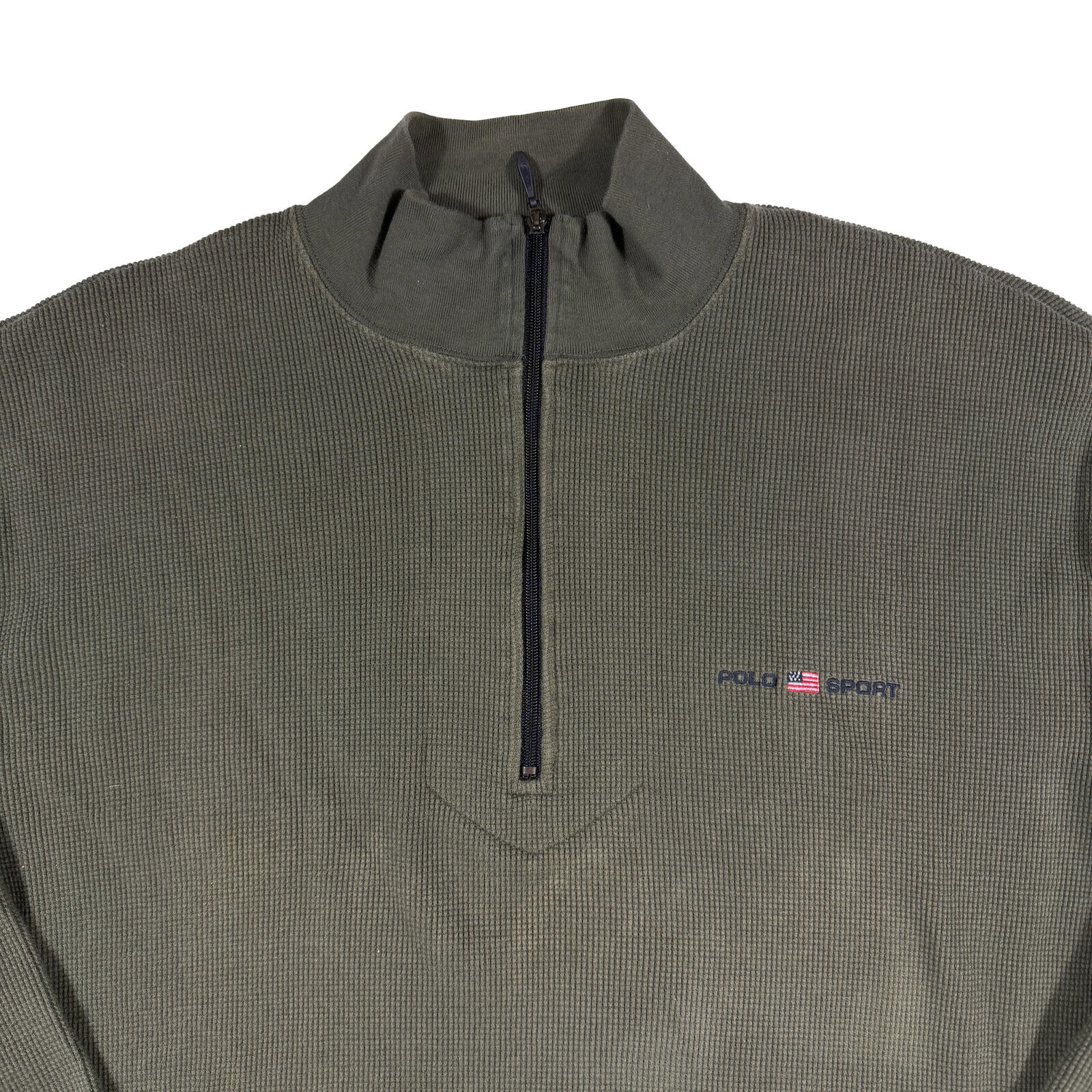 Ralph Lauren Polo Sport Olive 1/4 Zip Sweatshirt