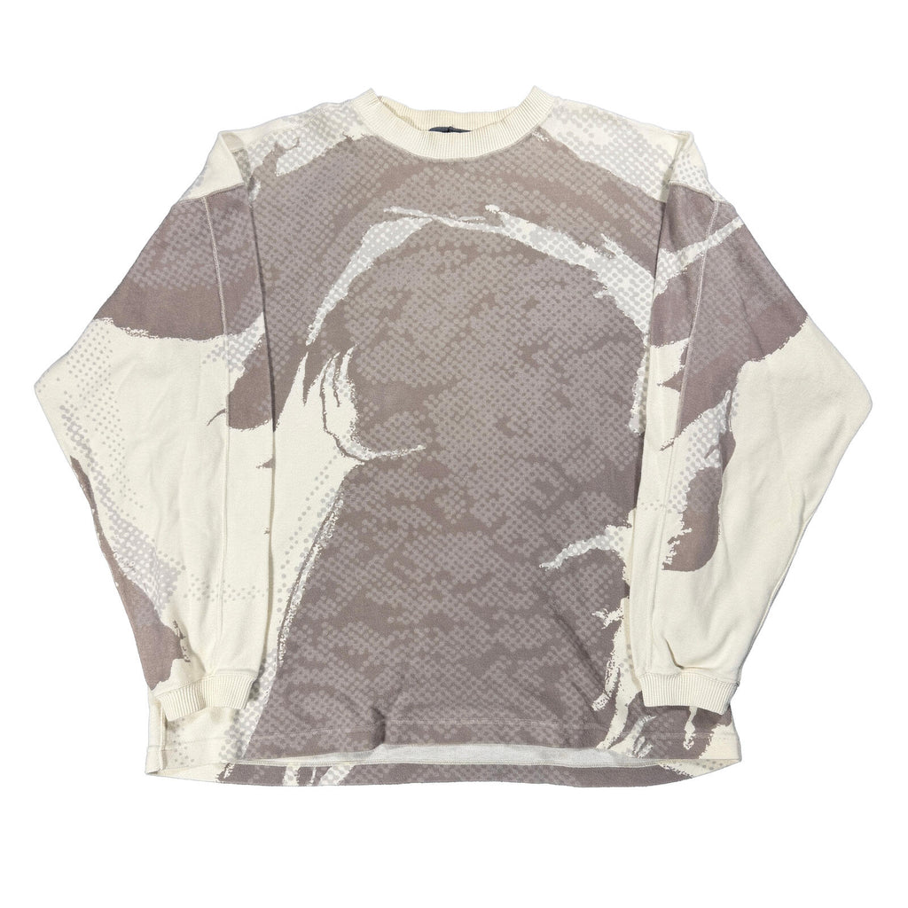 Issey Miyake Graphic Print Abstract Longsleeve shirt 90s