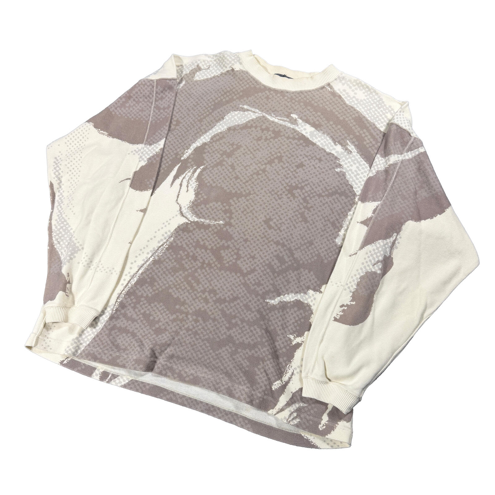 Issey Miyake Graphic Print Abstract Longsleeve shirt 90s