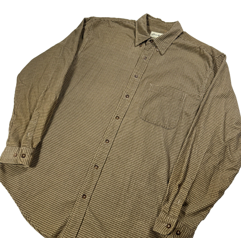 Eddie Bauer Corduroy Plaid Shirt
