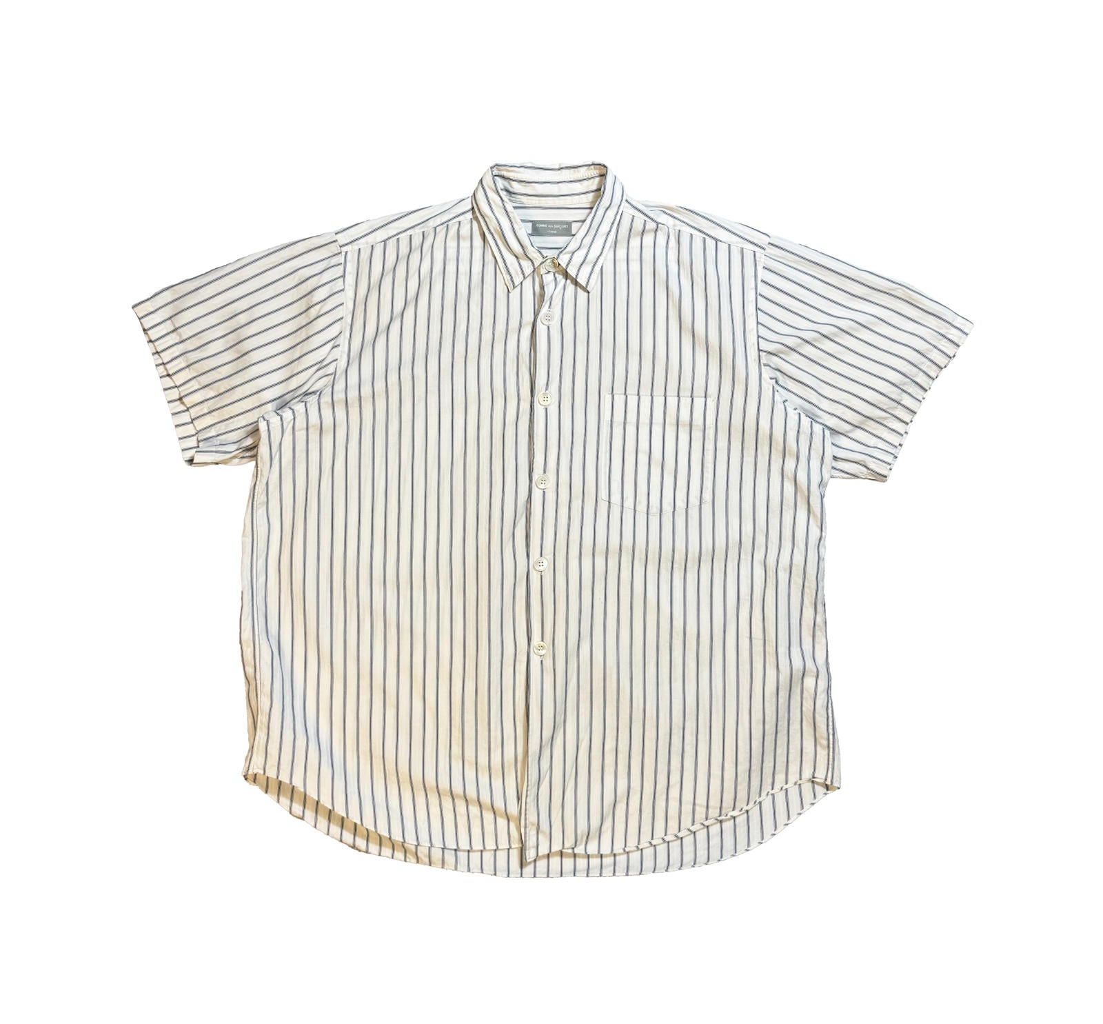 Comme Des Garcons Homme Shortsleeve Striped Shirt