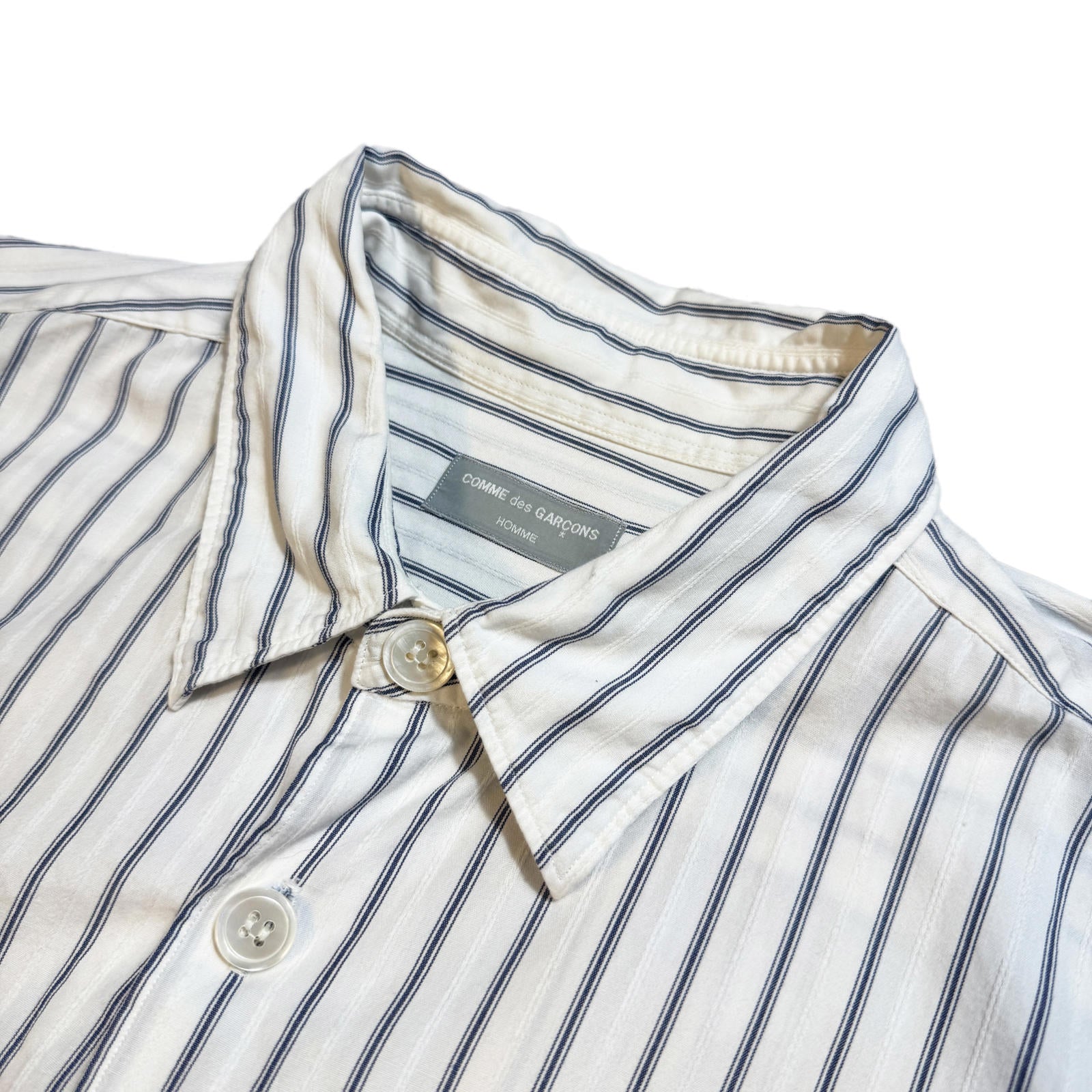 Comme Des Garcons Homme Shortsleeve Striped Shirt