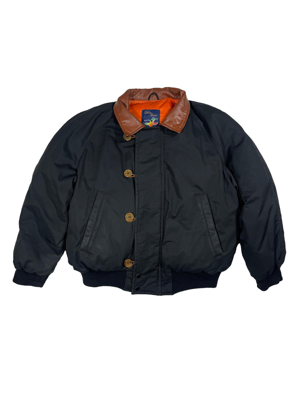 Snow Goose Cropped Bomber Jacket