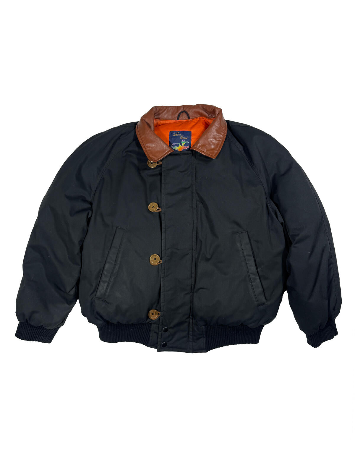 Snow Goose Cropped Bomber Jacket