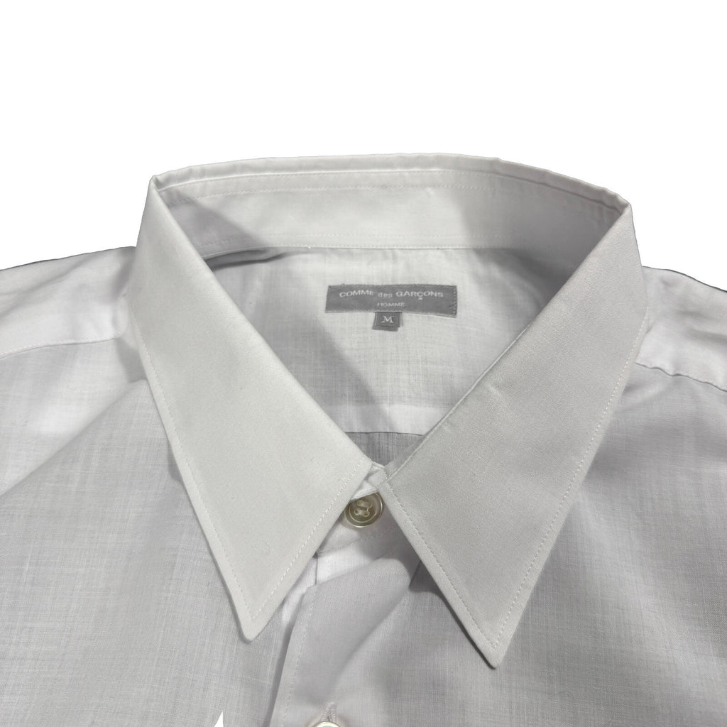 Comme Des Garcons Homme White Button Down Shirt