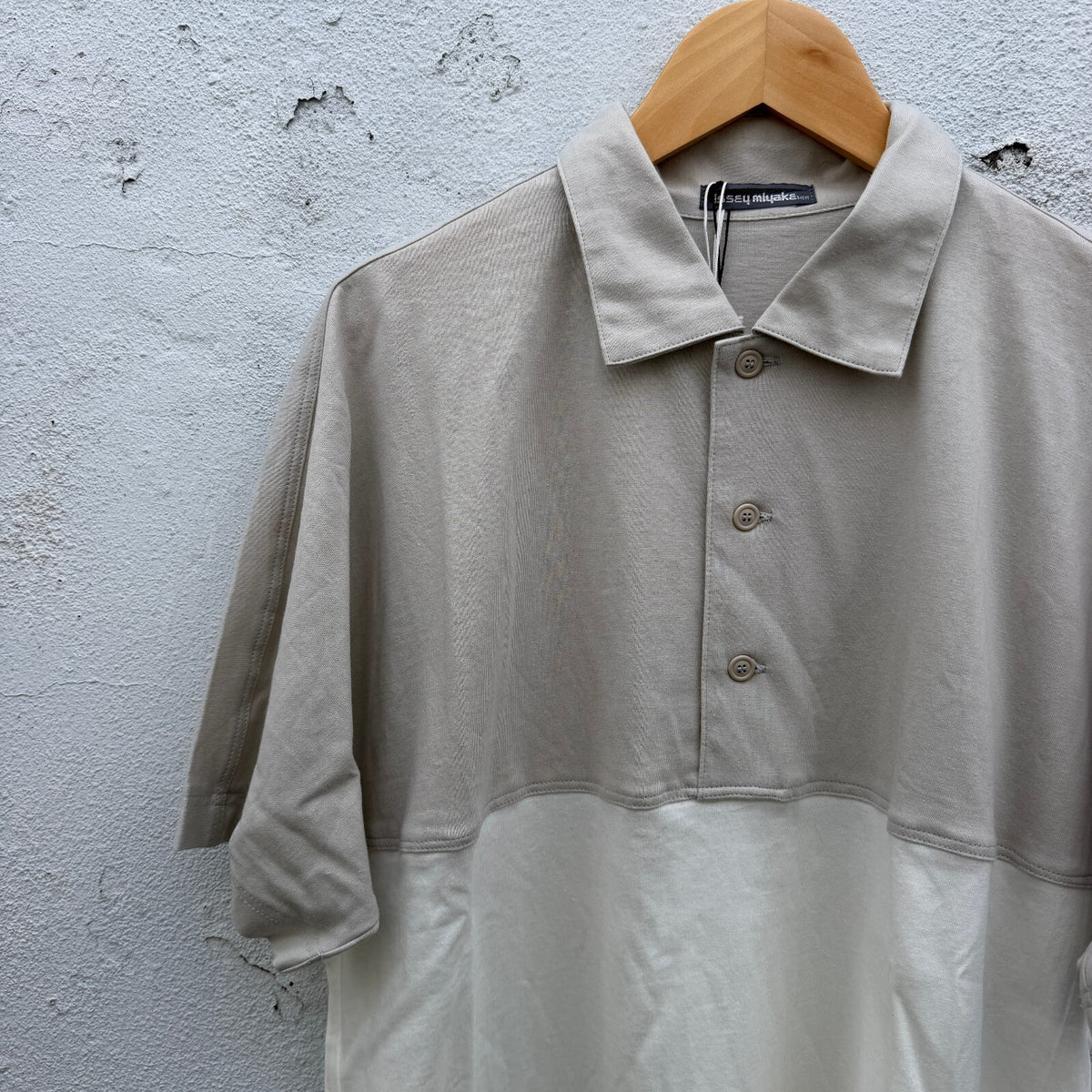 Vintage 80s Issey Miyake Brush Tag Deadstock Polo Shirt