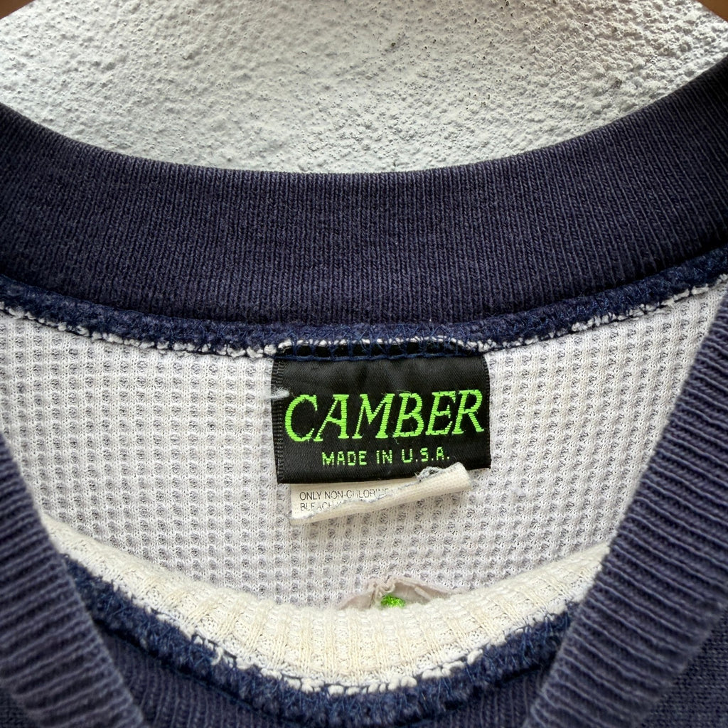 90s Camber Auto Body Muffler Shop Thermal Lined Sweatshirt
