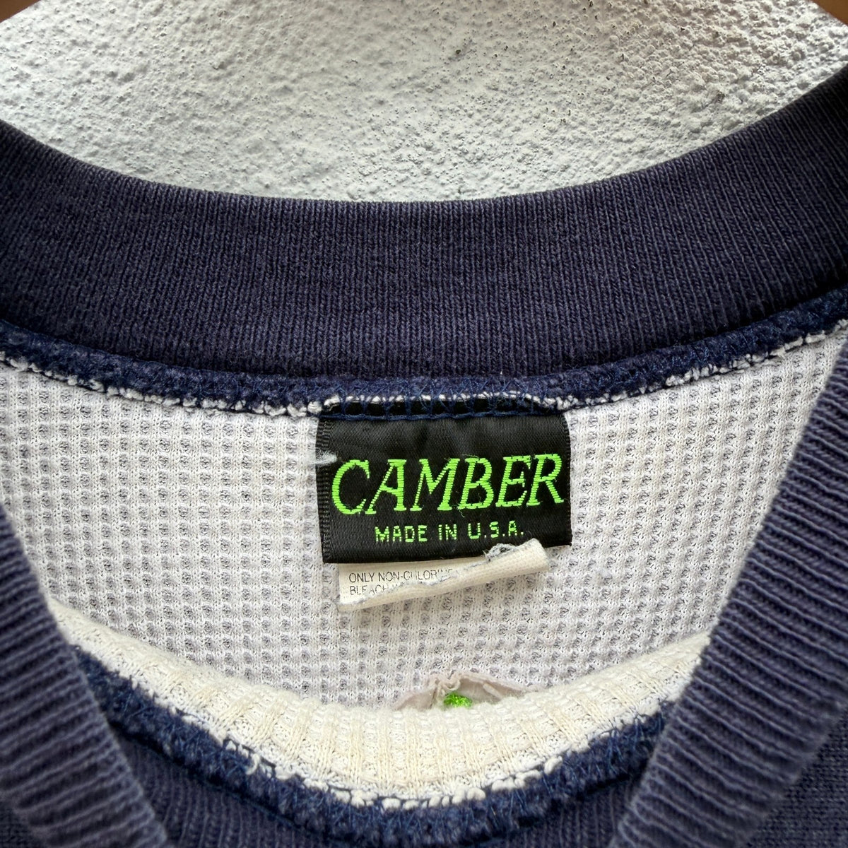90s Camber Auto Body Muffler Shop Thermal Lined Sweatshirt