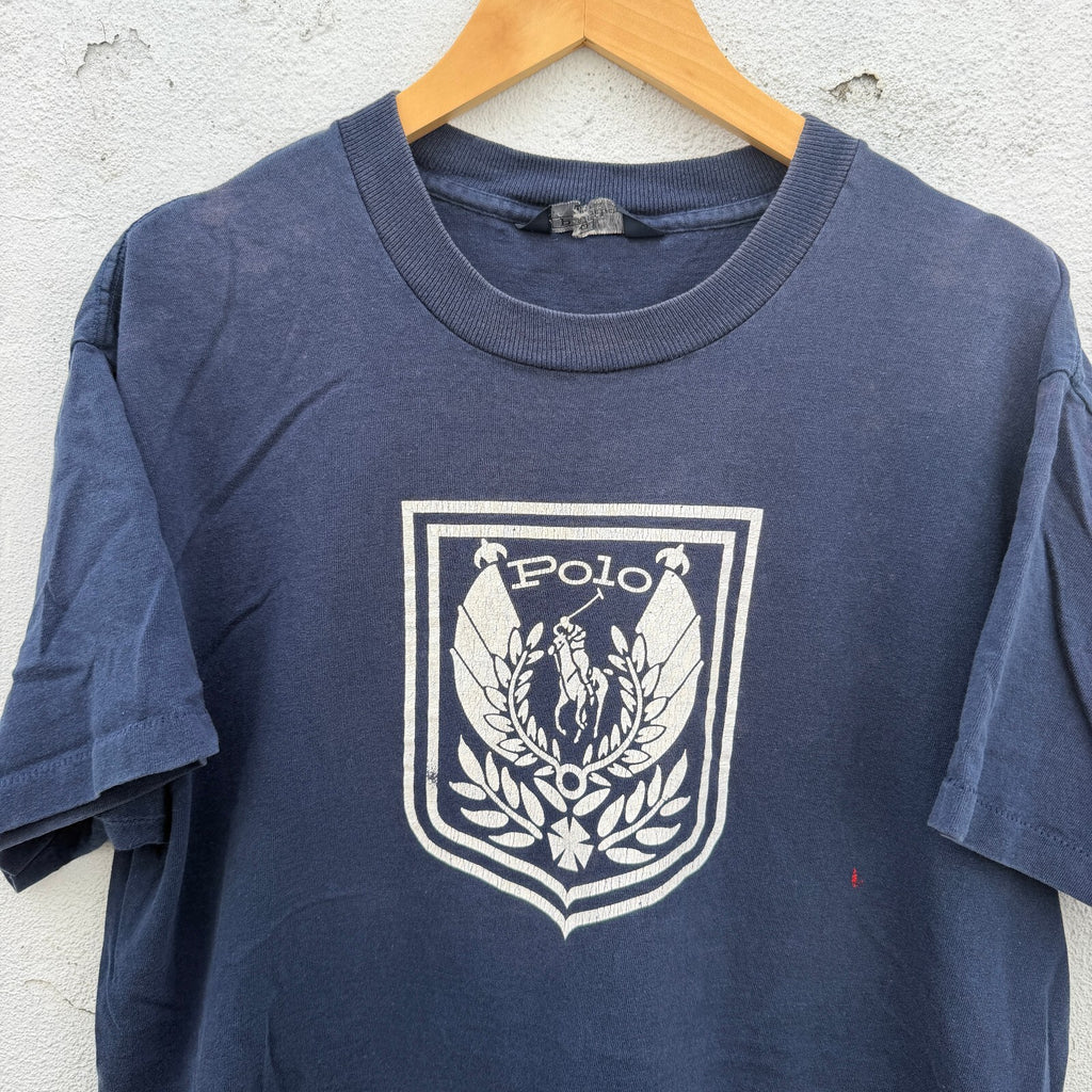 Vintage 90s Polo Ralph Lauren Uni Crest Graphic Tshirt