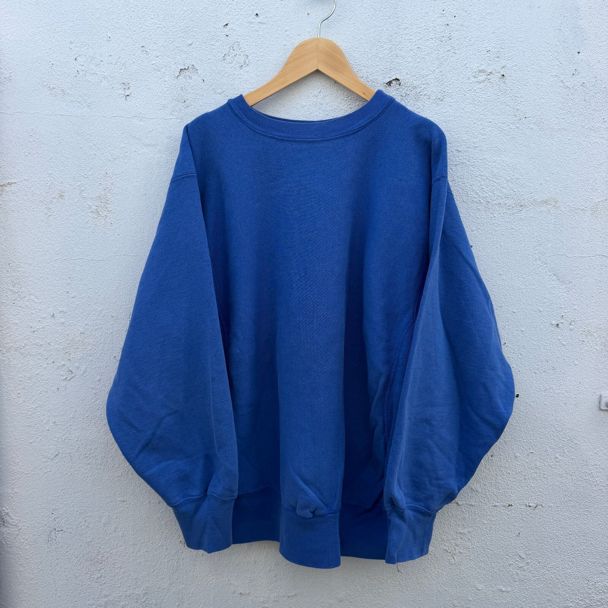 80s Champion Reverse Weave Blue Blank Pullover Sweatshirt