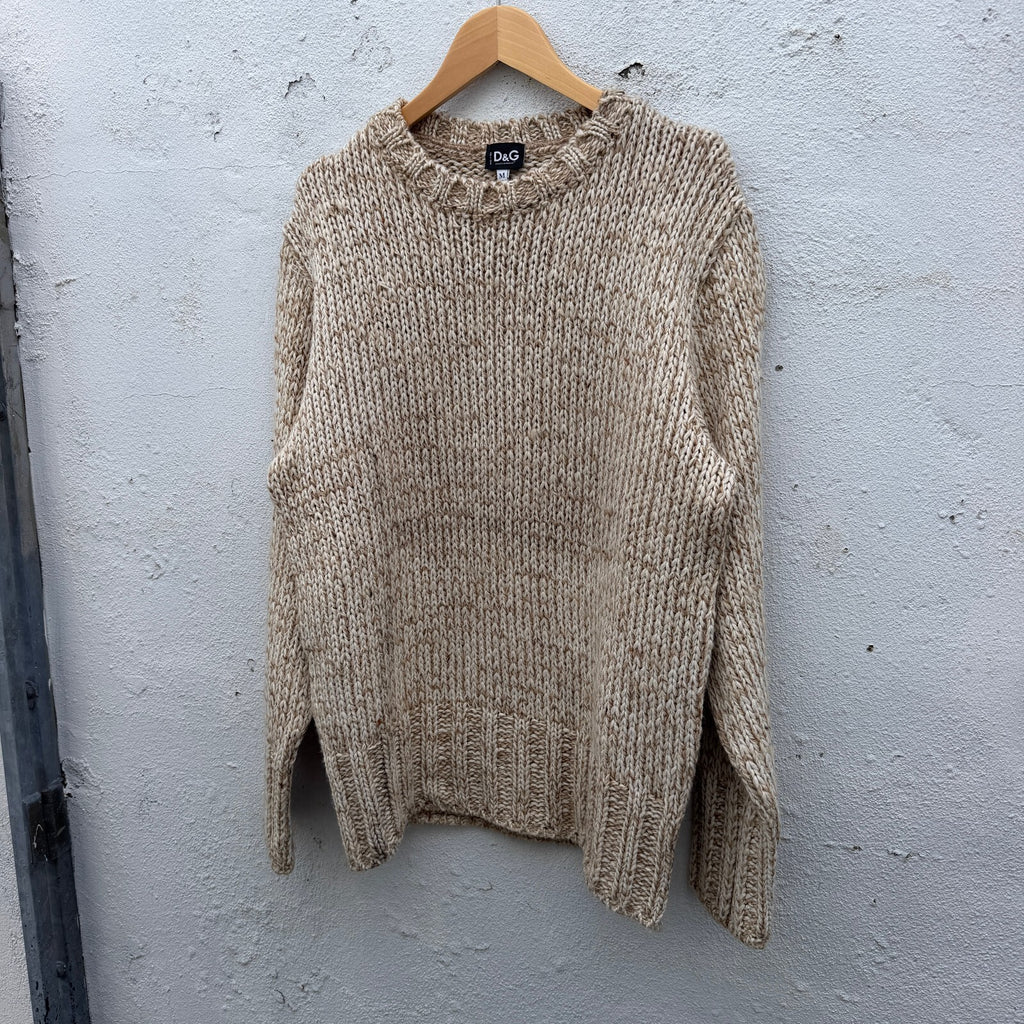 Vintage 90s Dolce And Gabbana Sport Wool Knit Sweater