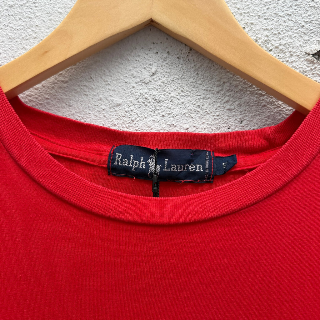 Vintage 80s Polo Sport Graphic Print Pocket Tshirt