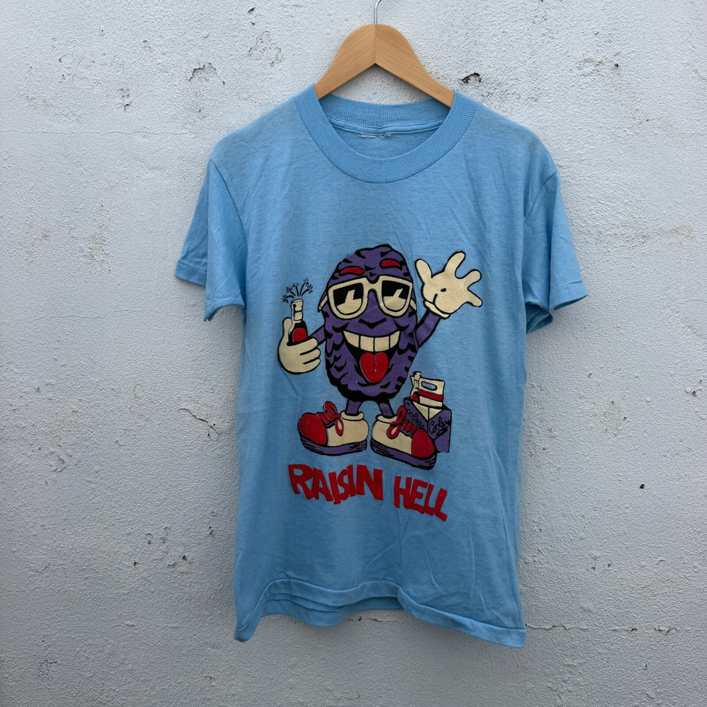 90s Raisin Hell Deadstock Parody Graphic Print Tshirt
