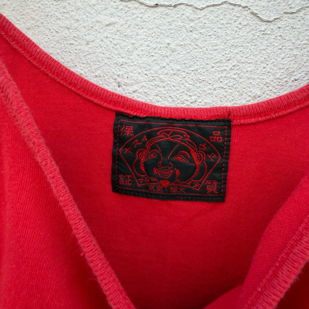 Evisu Heart Graphic Tanktop Womens 90s