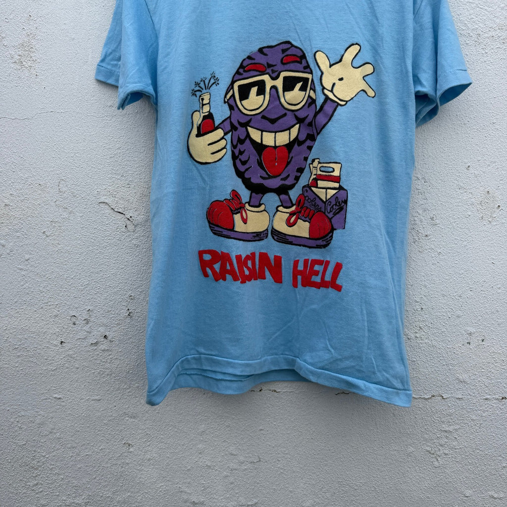 90s Raisin Hell Deadstock Parody Graphic Print Tshirt