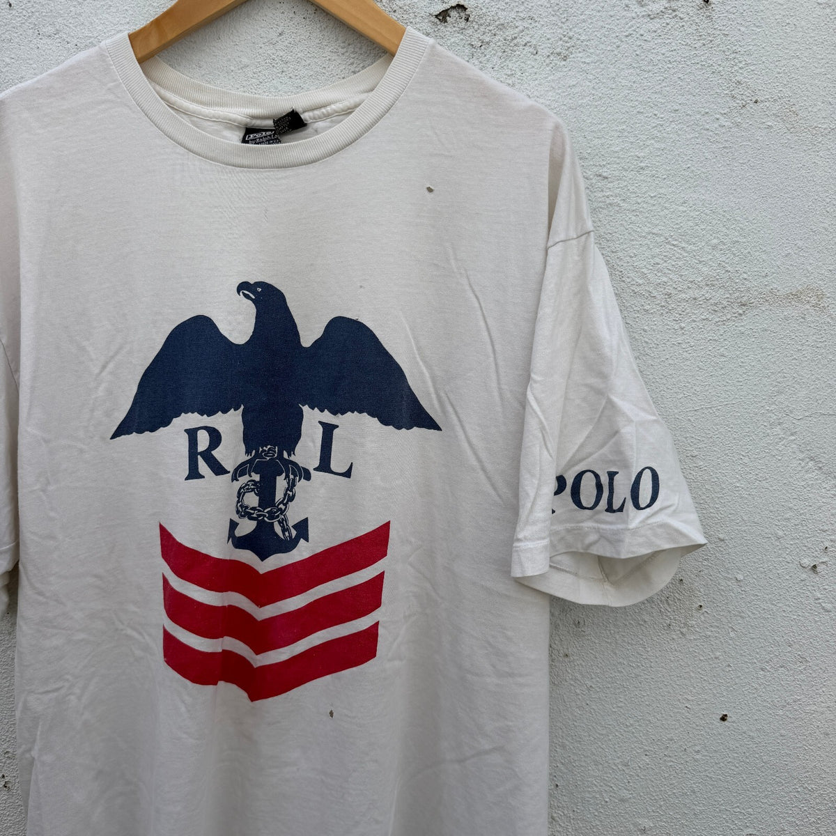 Vintage 90s Polo Ralph Lauren Military Crest Graphic Tshirt