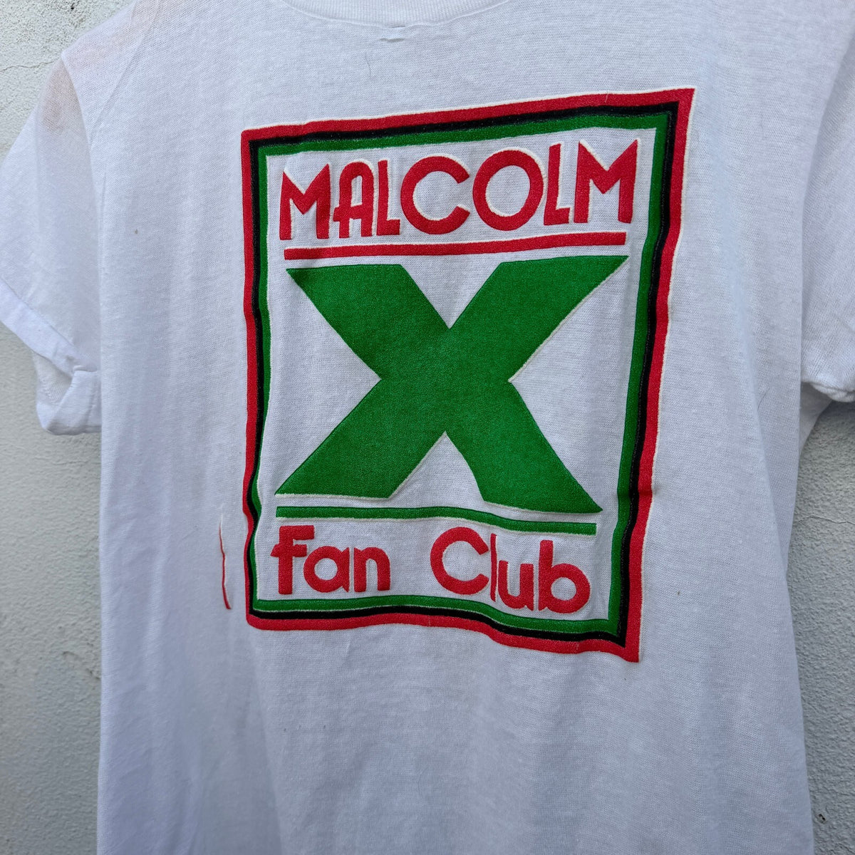Vintage 90s Malcolm X Fan Club Baby Doll Graphic Tshirt