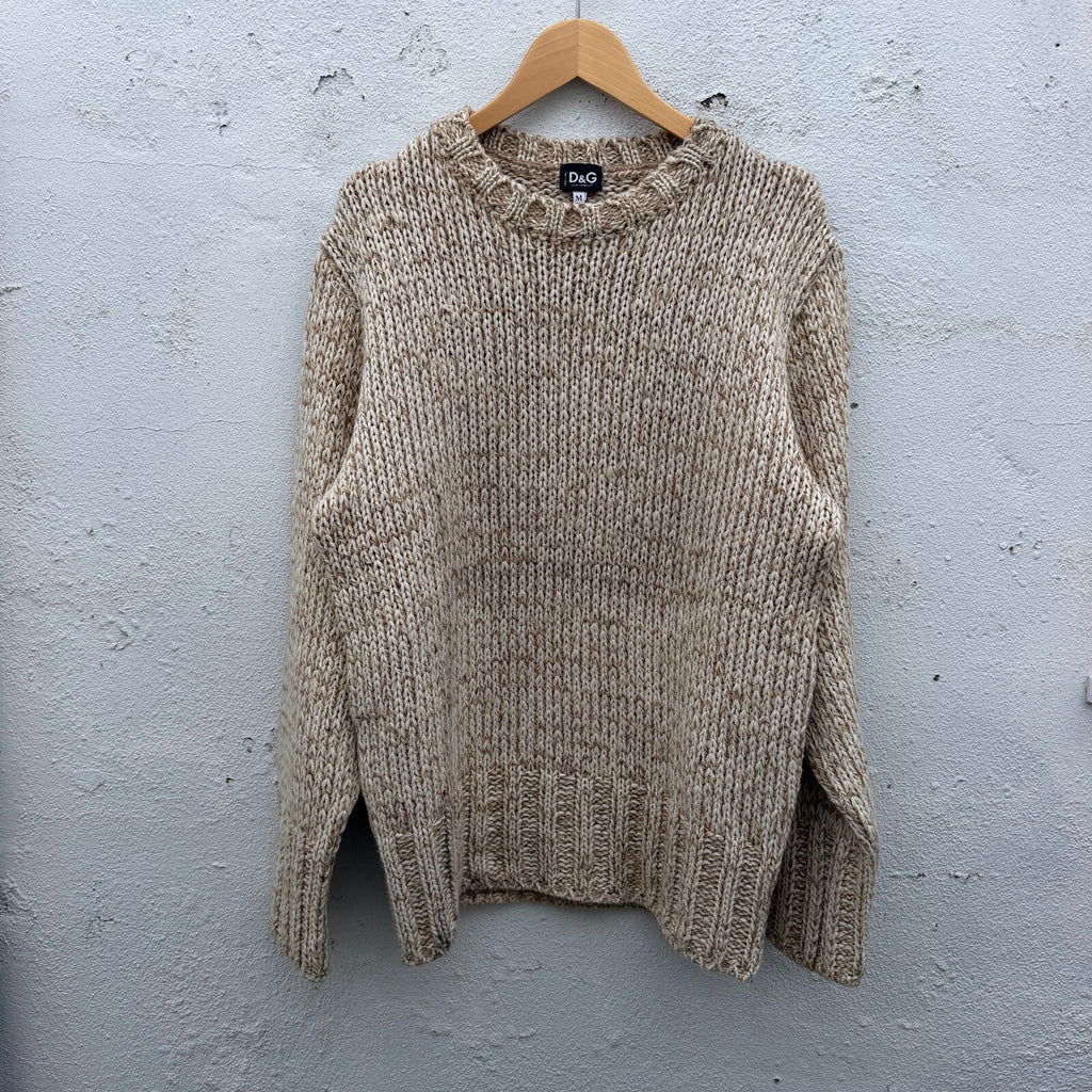 Vintage 90s Dolce And Gabbana Sport Wool Knit Sweater