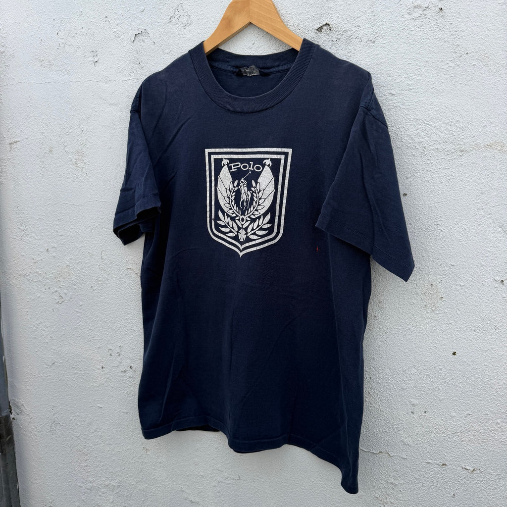 Vintage 90s Polo Ralph Lauren Uni Crest Graphic Tshirt