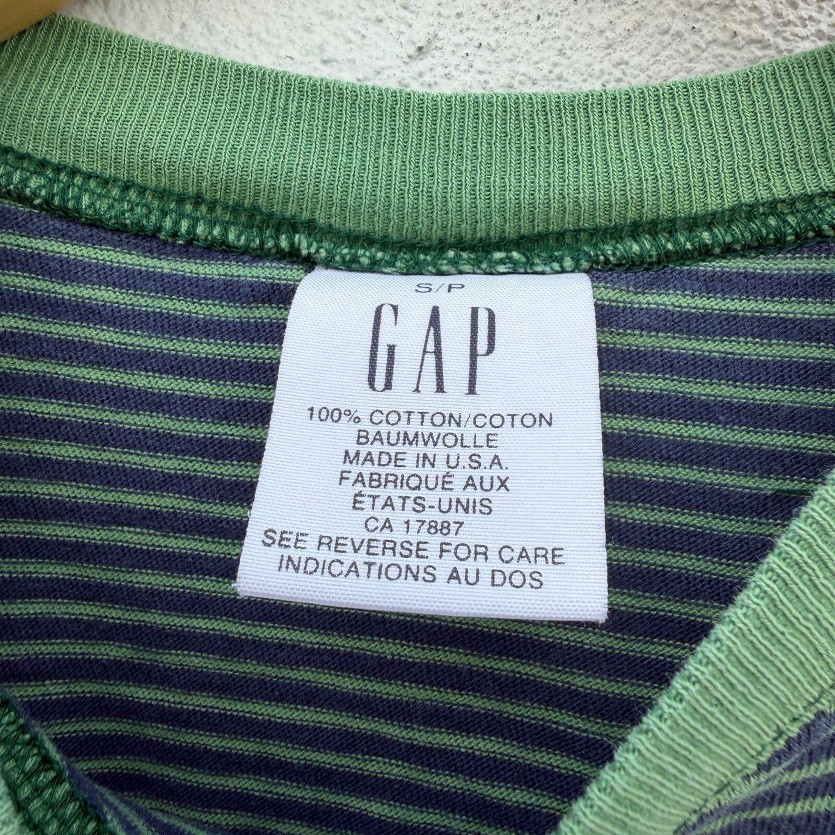 Gap Striped Pocket Tshirt 90s