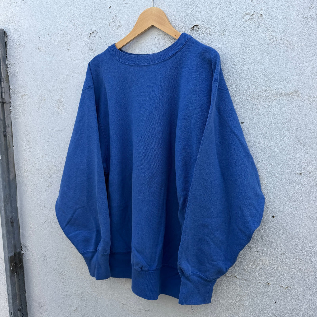 80s Champion Reverse Weave Blue Blank Pullover Sweatshirt