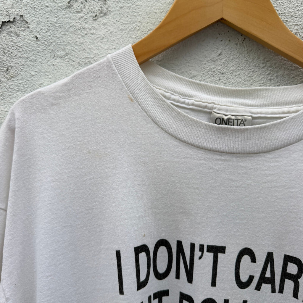 Vintage 90s I Dont Care About Pollution Rebel Graphic Tshirt