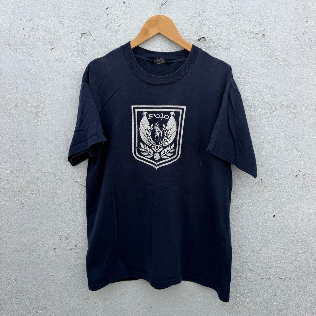Vintage 90s Polo Ralph Lauren Uni Crest Graphic Tshirt
