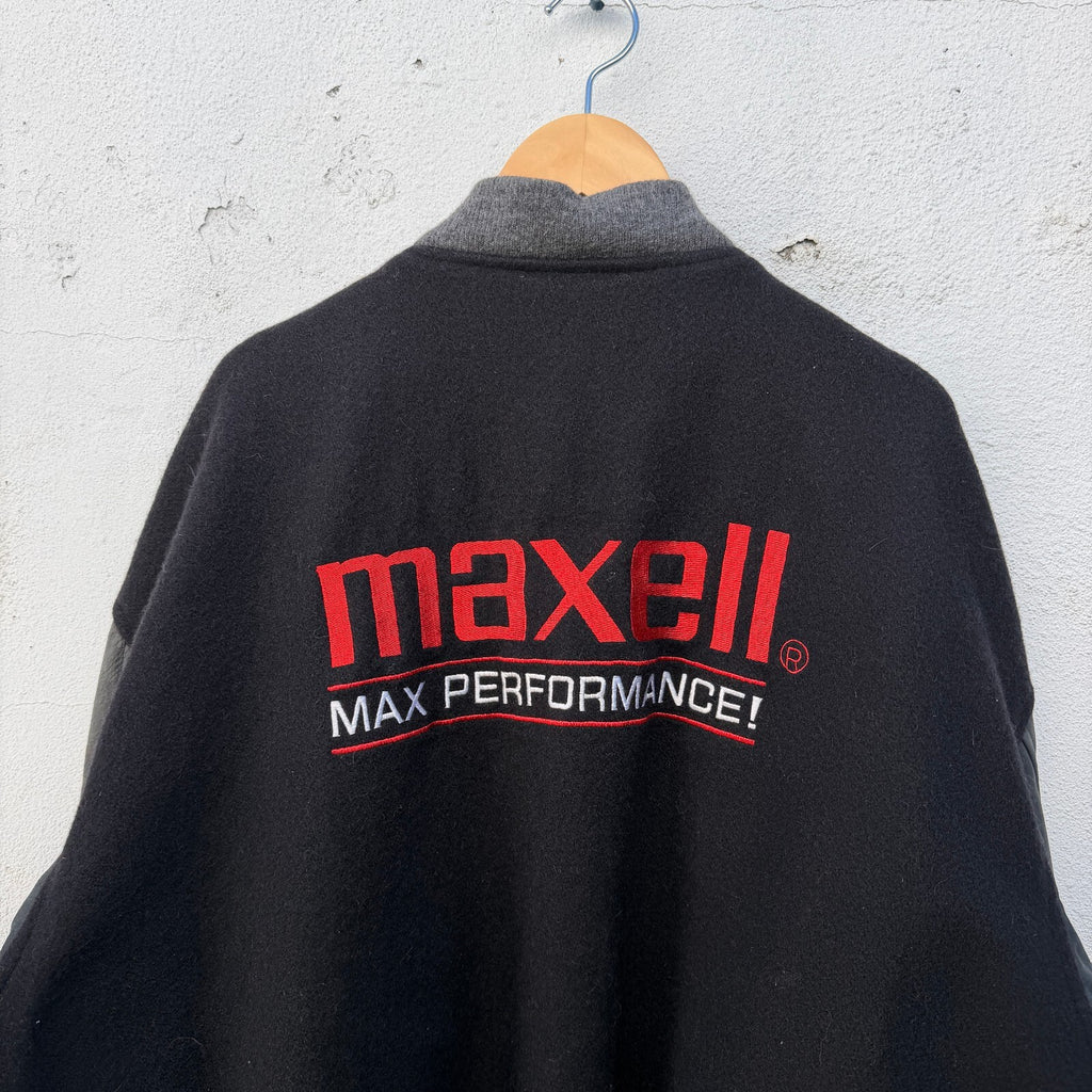 Vintage 90s Maxell Audio Letterman button down jacket