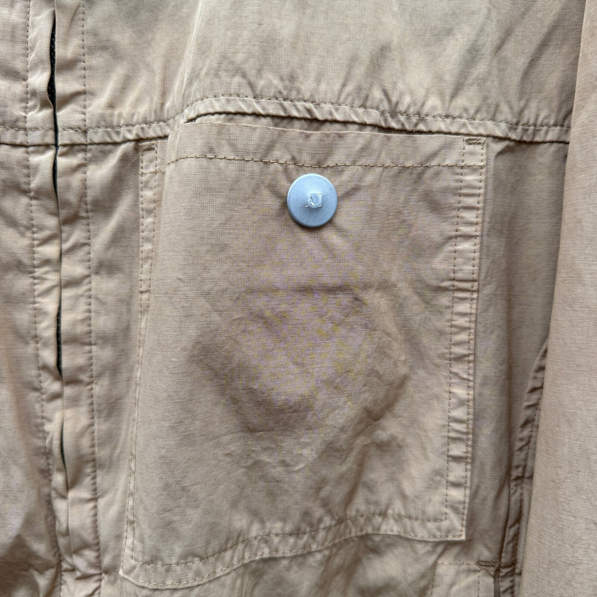 Armani Jeans Iridescent Zipup Technical Zipup Light Jacket