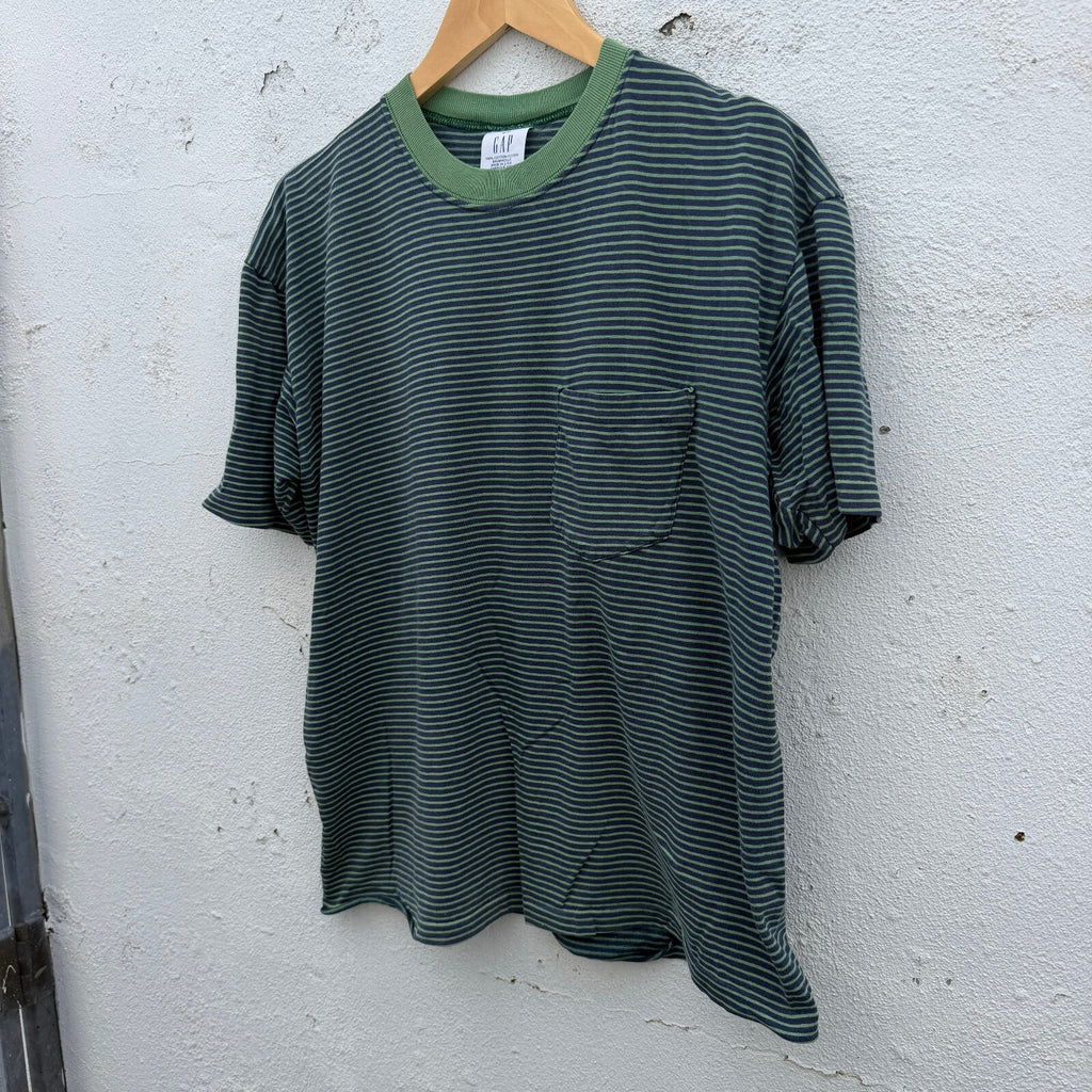 Gap Striped Pocket Tshirt 90s
