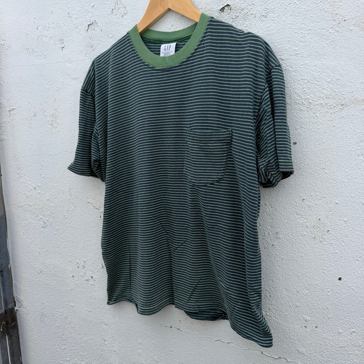 Gap Striped Pocket Tshirt 90s