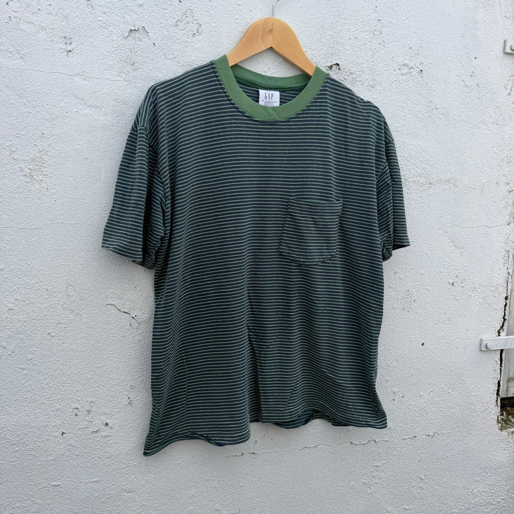 Gap Striped Pocket Tshirt 90s