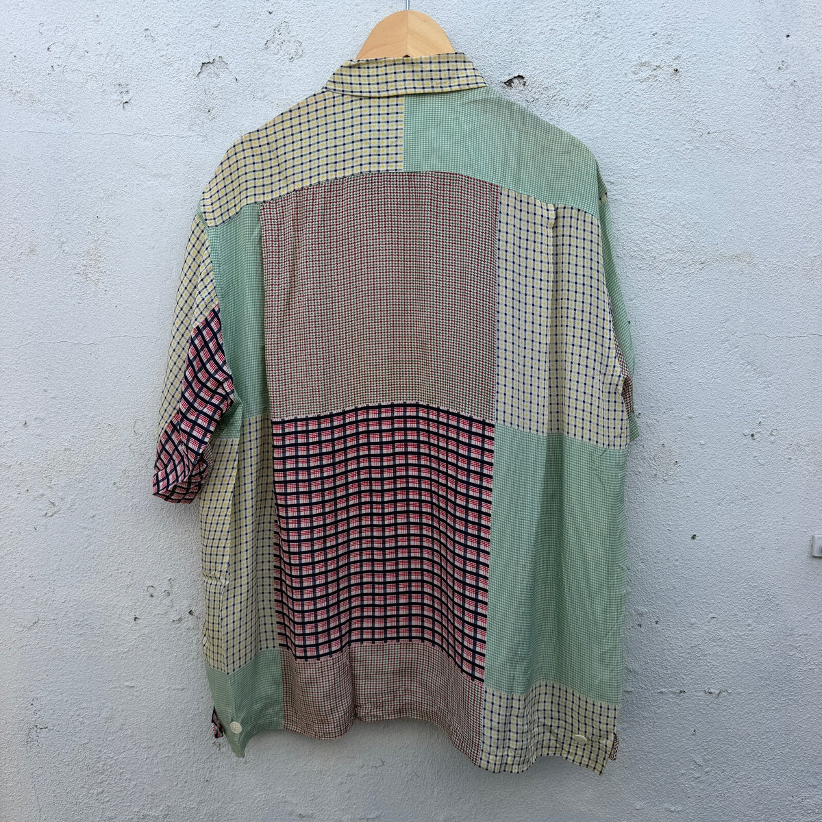 Comme des Garcons Homme AD1997 Patchwork Zipdown Shirt