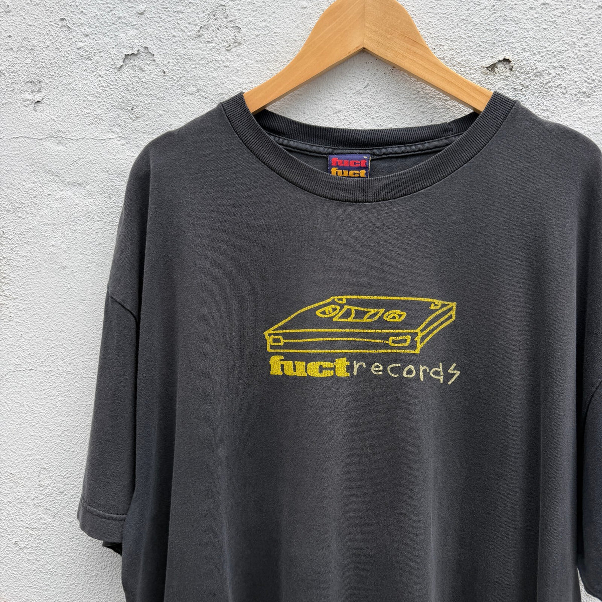 Vintage 90s Fuct Records Graphic Print Tshirt