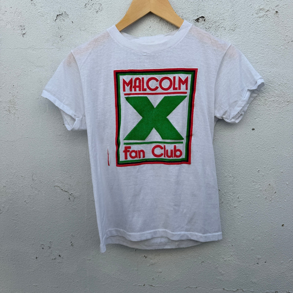 Vintage 90s Malcolm X Fan Club Baby Doll Graphic Tshirt