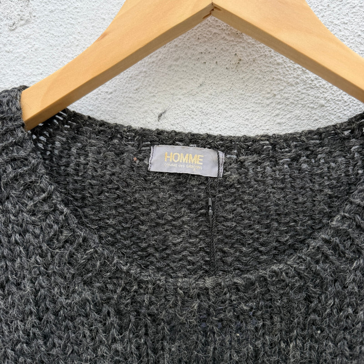 Vintage 80s Comme Des Garcons Homme Wool Knit Stripe Sweater