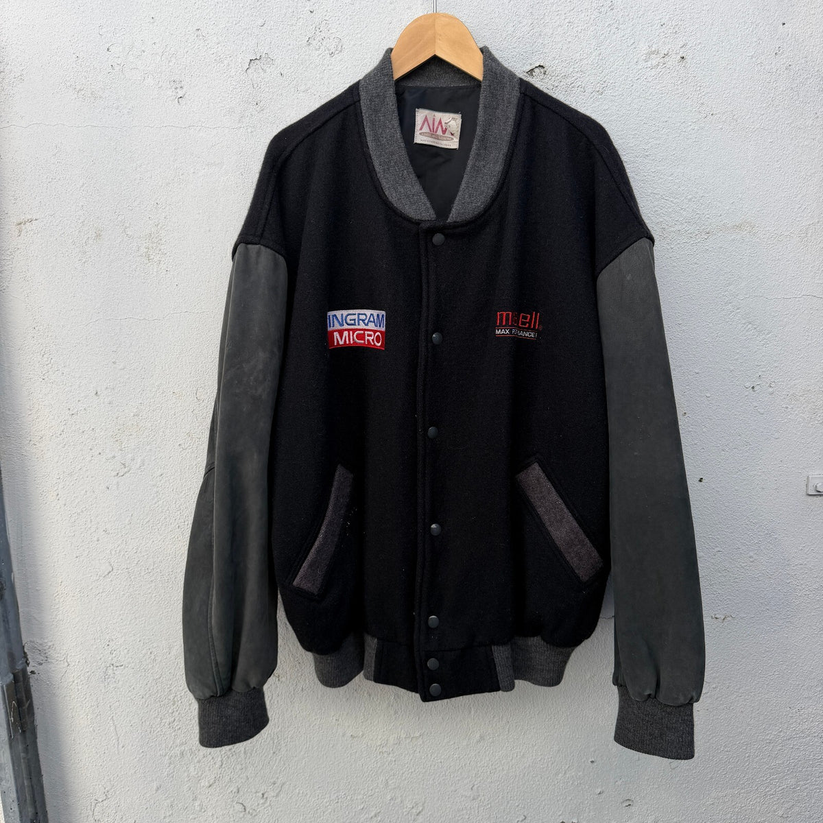Vintage 90s Maxell Audio Letterman button down jacket