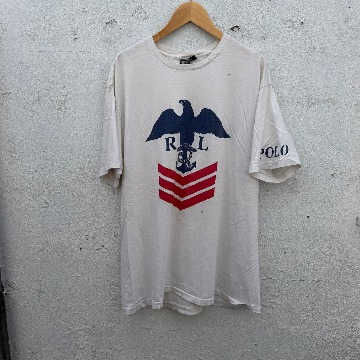 Vintage 90s Polo Ralph Lauren Military Crest Graphic Tshirt