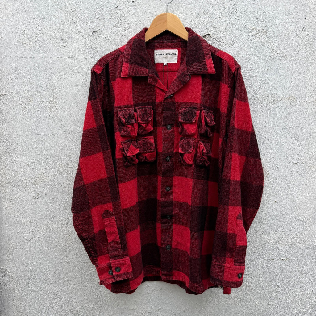 1998 General Research Parasite Plaid Button Down Shirt