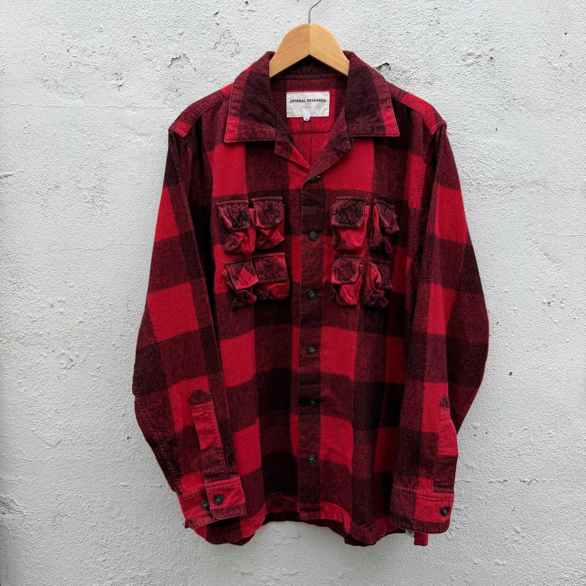 1998 General Research Parasite Plaid Button Down Shirt