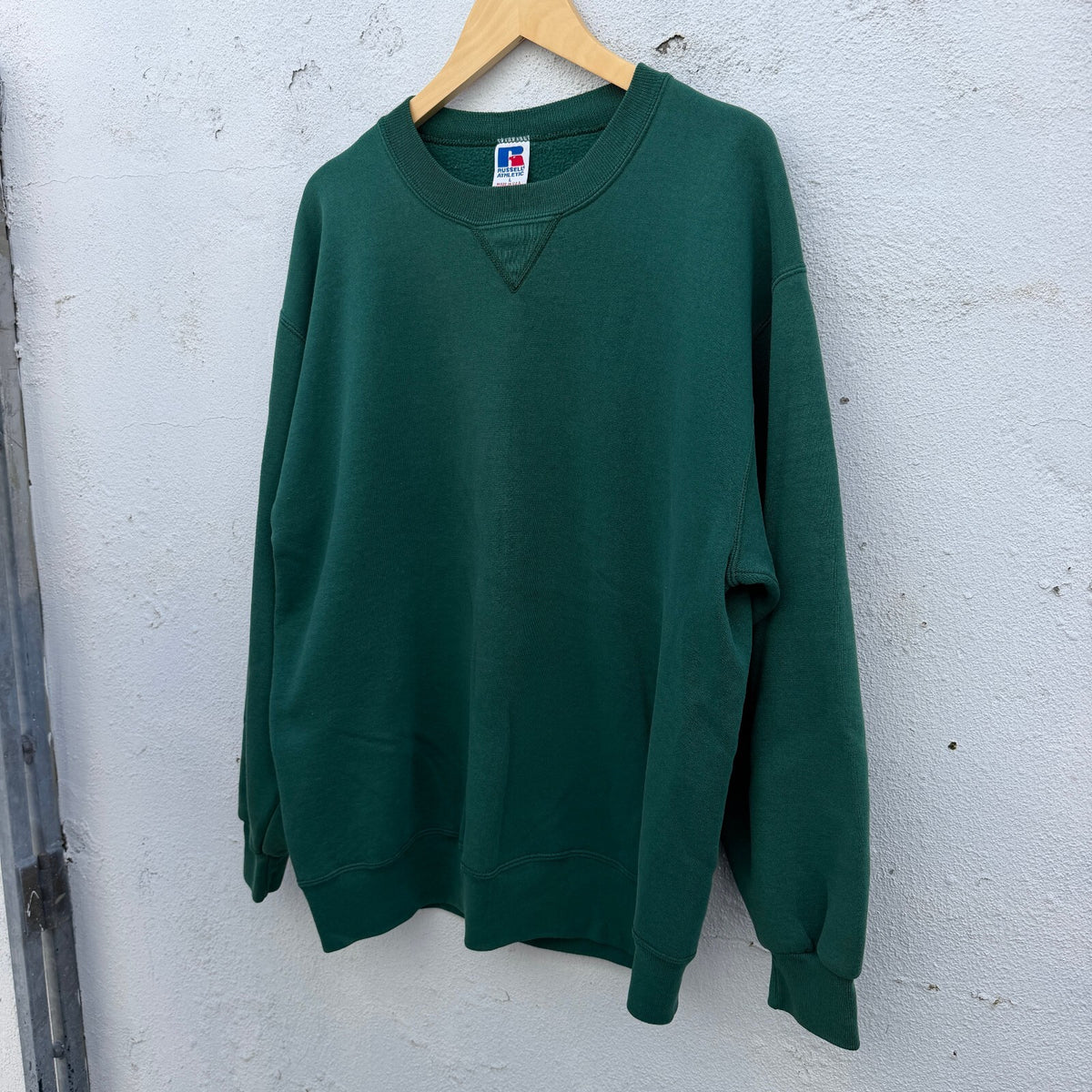 90s Russell Athletic Green Pullover Crewneck Sweatshirt