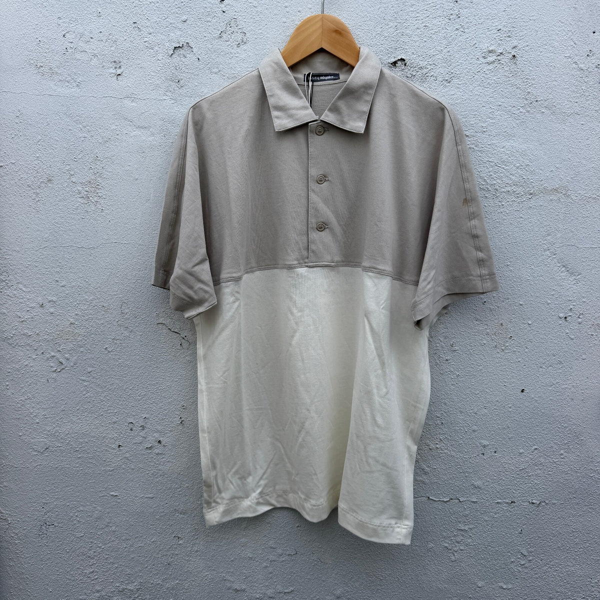 Vintage 80s Issey Miyake Brush Tag Deadstock Polo Shirt