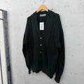 90s Comme Des Garcons Homme Green Cardigan Knit Sweater