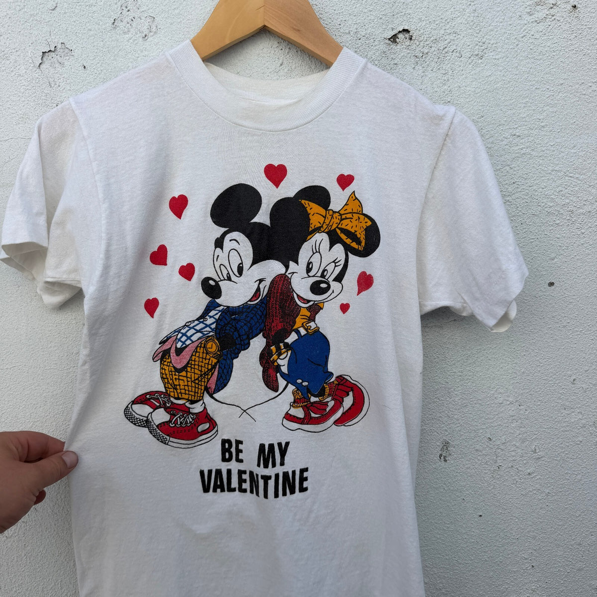 90s Mickey and Minnie Valentine Baby Doll Graphic Tshirt