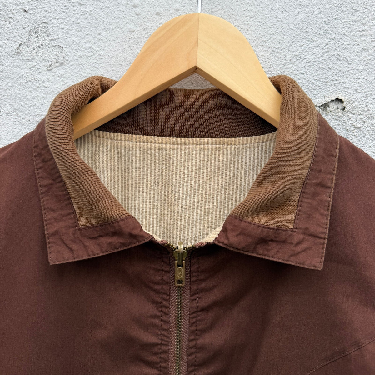 70s Reversible Zipup Bomber Jacket