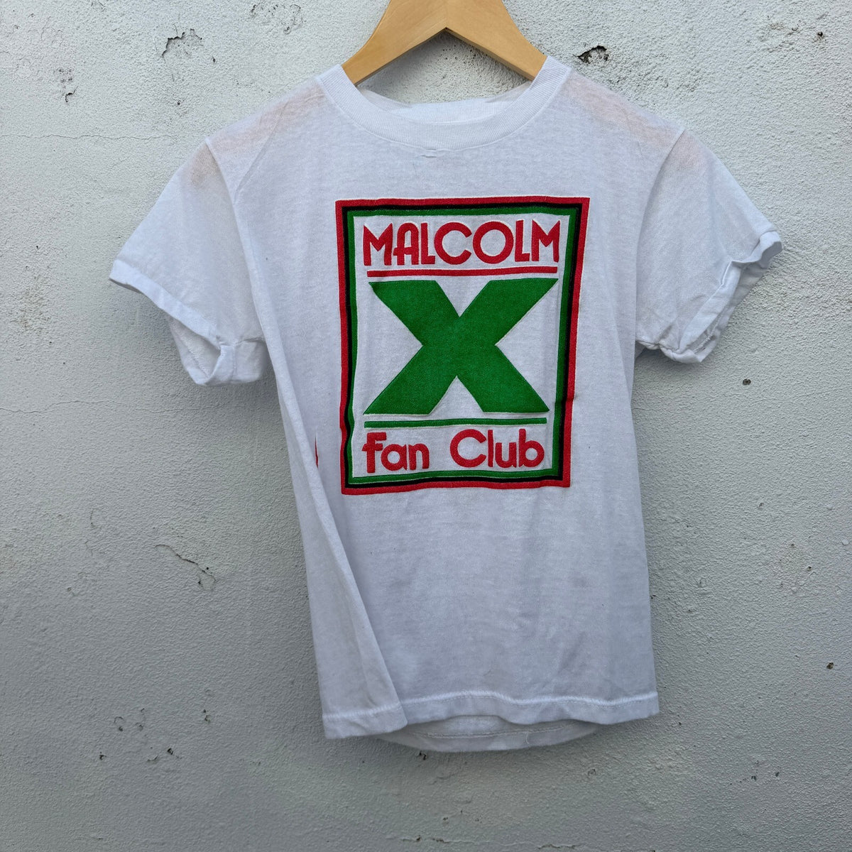 Vintage 90s Malcolm X Fan Club Baby Doll Graphic Tshirt