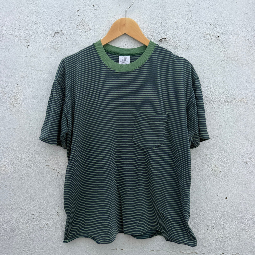 Gap Striped Pocket Tshirt 90s